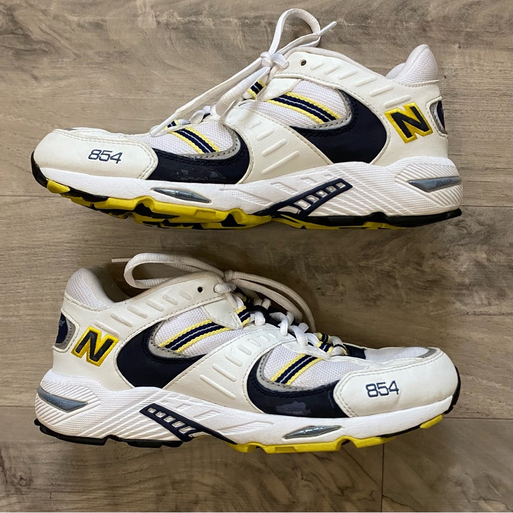 New Balance 854 Vintage Sneakers W 7.5 Y2K Chunky White Dad Shoes Retro Runners